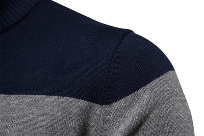 Herren Strickpullover mit Viertelreißverschluss – Eleganter Feinstrick für Business & Freizeit