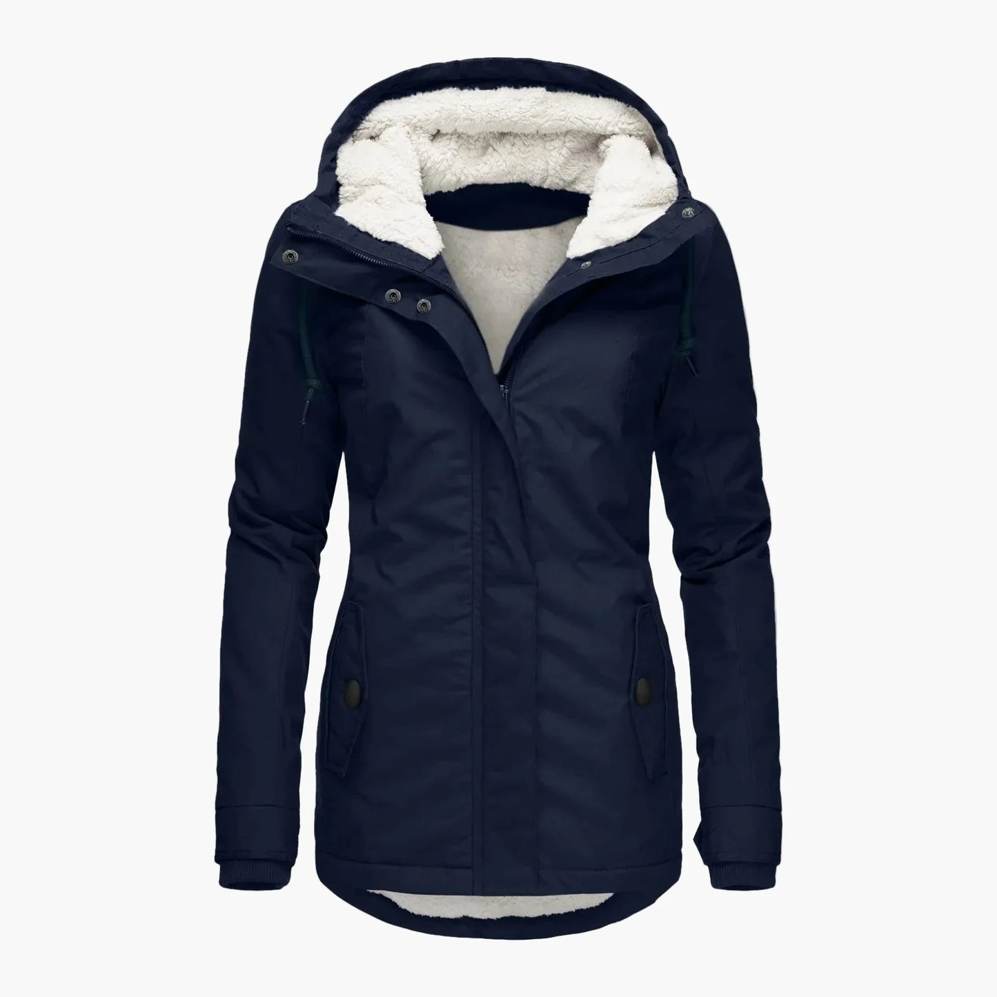 Damen Winterjacke mit Kapuze – Modischer Parka für kalte Tage, urbaner Stil, vielseitig