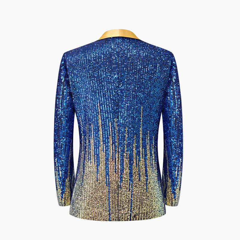 Giacca Smoking Uomo – Giacca da festa scintillante con design accattivante, elegante e alla moda