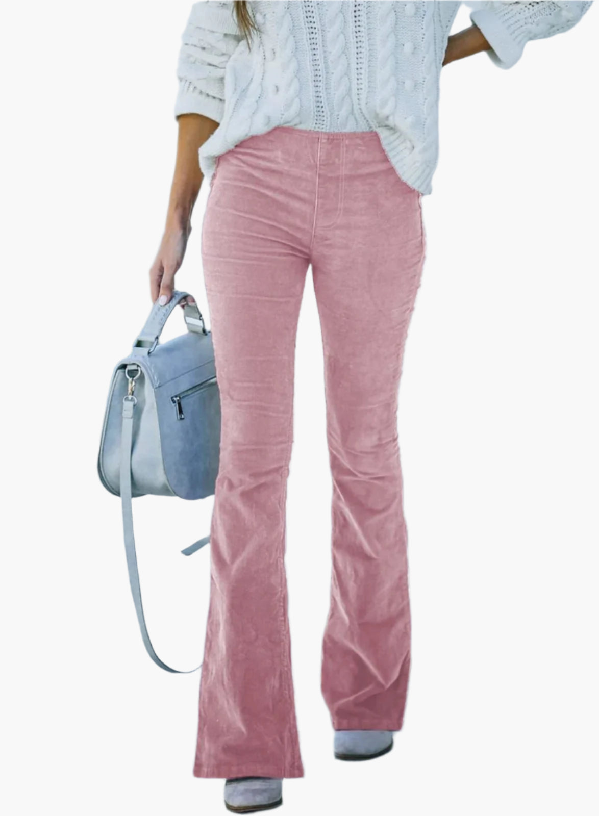 Dames Flared Broek – Modieuze High Waist Wijde Broek voor Dagelijks en Kantoor