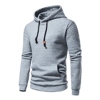 Leichter Herren Kapuzenpullover – Sommer Hoodie für Herren mit Struktur & Stil