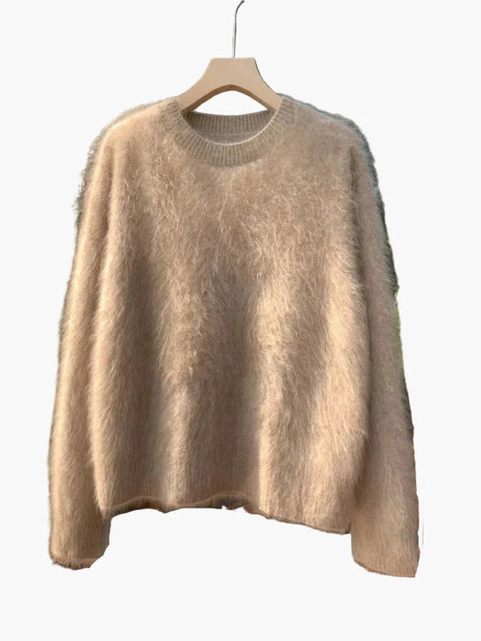 Damen Kuschelpullover Locker Geschnitten – Stilvoller Oversize Strick für Herbst & Winter