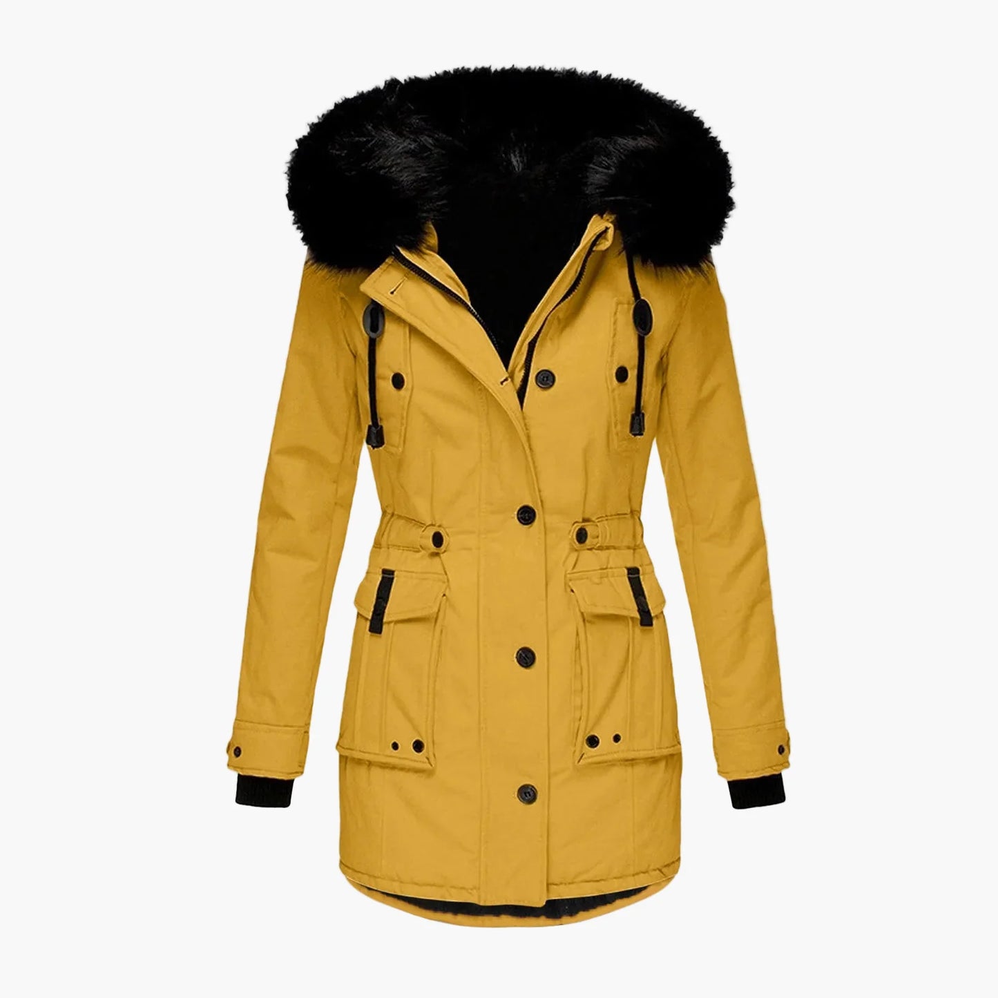 Damen Wintermantel Plus Size mit Kapuze – Vintage Parka für Alltag & Freizeit, Warm und Modisch