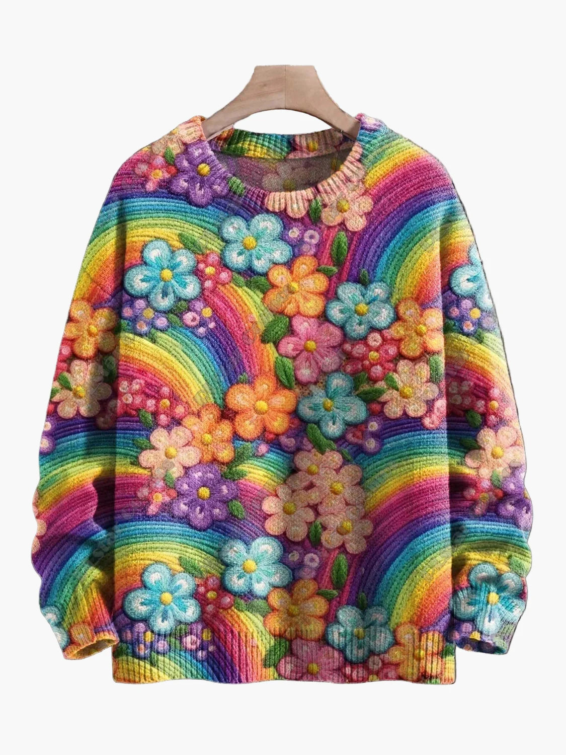 Damen Weihnachtspullover mit festlichen 3D-Stickereien – Ideal für die Feiertage, Party & Winter