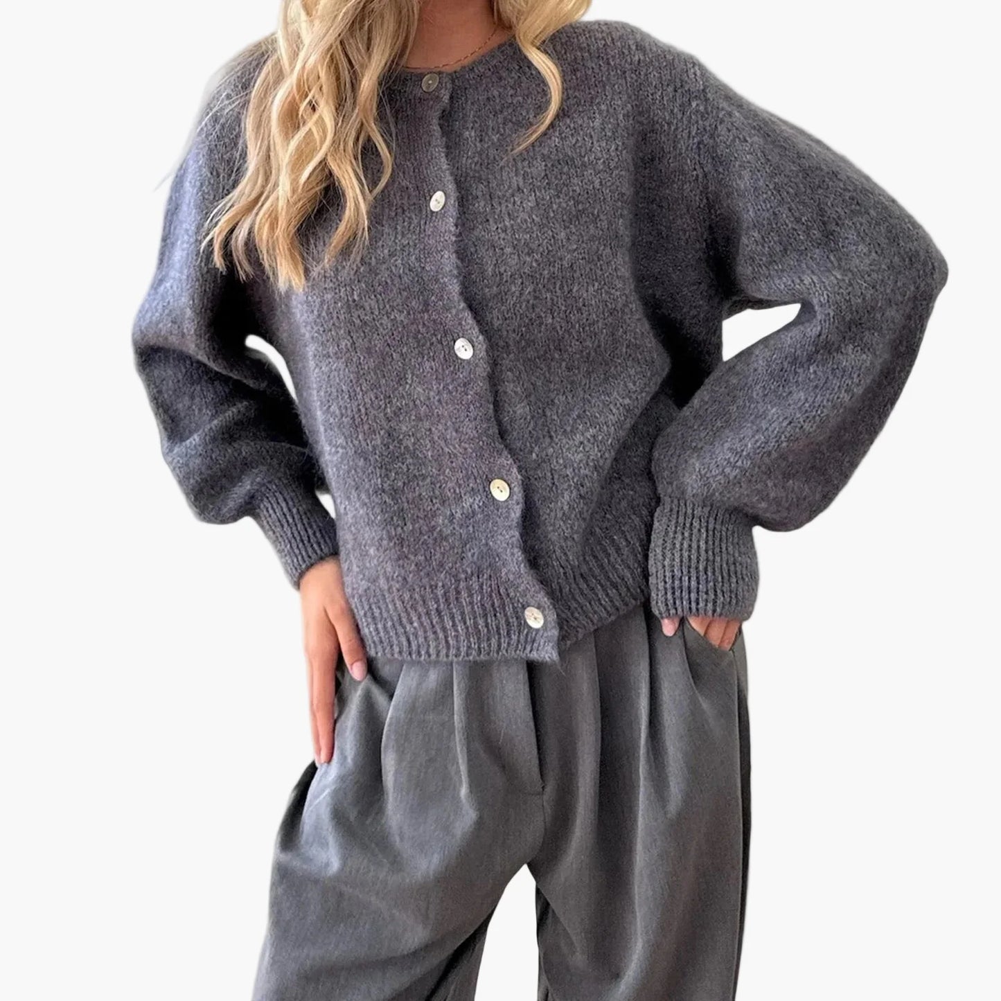 Cardigan da donna in stile casual per tutti i giorni e ufficio