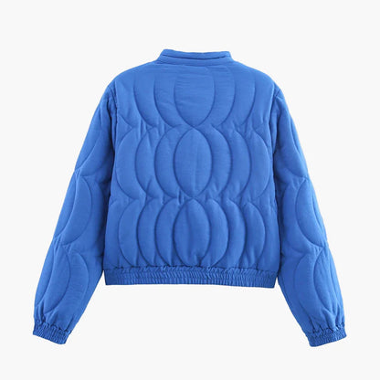 Damernas övergångsjacka med blommönster och vid passform – Moderiktig fritidsjacka för vår och höst