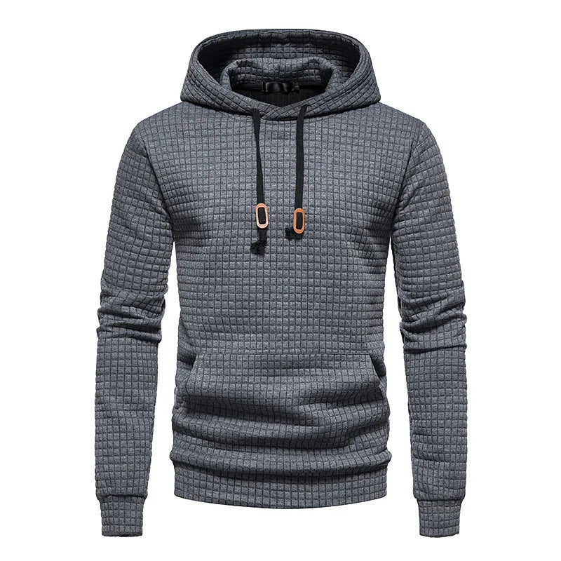 Leichter Herren Kapuzenpullover – Sommer Hoodie für Herren mit Struktur & Stil