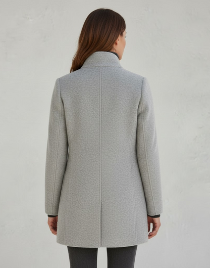 Damen Kurzmantel Modern Elegant Übergangsjacke für Alltag & Beruf