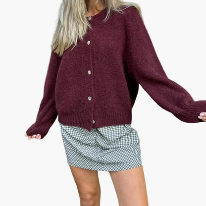 Cardigan da donna in stile casual per tutti i giorni e ufficio