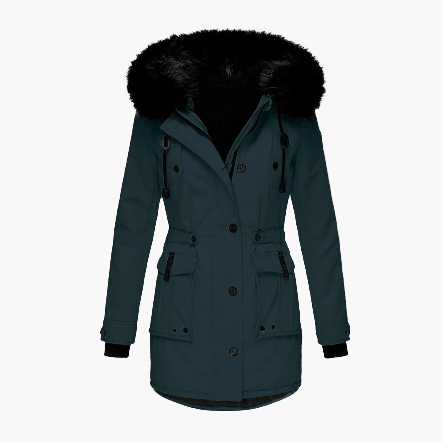 Damen Wintermantel Plus Size mit Kapuze – Vintage Parka für Alltag & Freizeit, Warm und Modisch