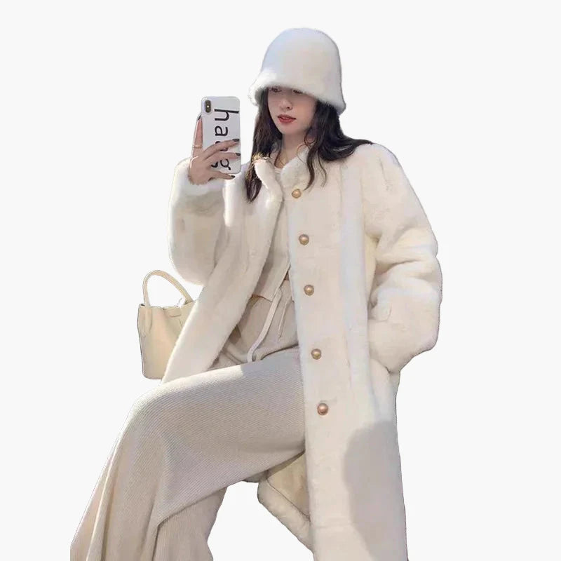 Dames Elegante winterjas in klassieke stijl voor dagelijks gebruik en speciale gelegenheden