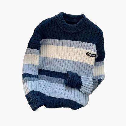 Herren Pullover im modernen Blockstreifen-Design – Lässiger Strickpullover für Alltag und Freizeit