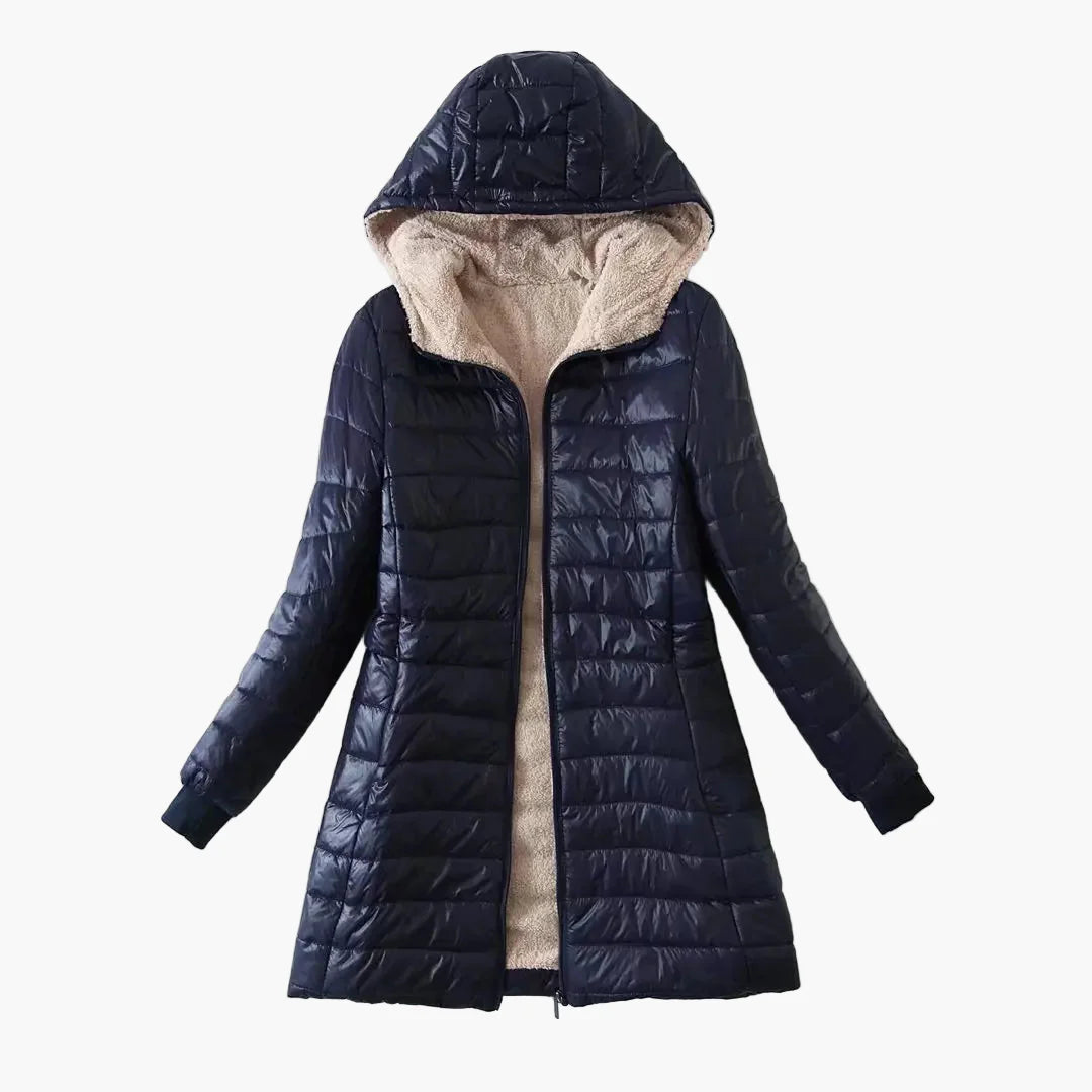 Damen Winter Steppjacke mit Kapuze – Modisch & Warm für Alltag und Freizeit