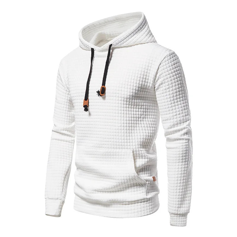 Leichter Herren Kapuzenpullover – Sommer Hoodie für Herren mit Struktur & Stil