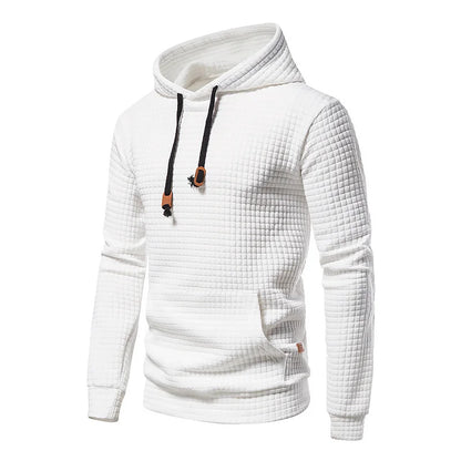 Leichter Herren Kapuzenpullover – Sommer Hoodie für Herren mit Struktur & Stil