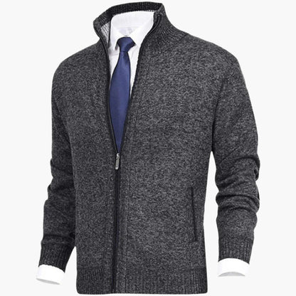 Herren Strickjacke mit Reißverschluss – Modernes Freizeit- und Business-Outfit