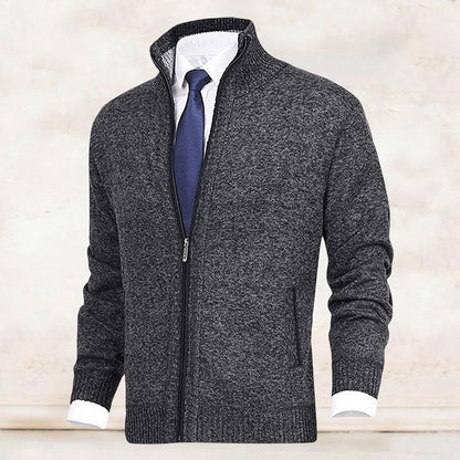 Herren Strickjacke mit Reißverschluss – Modernes Freizeit- und Business-Outfit