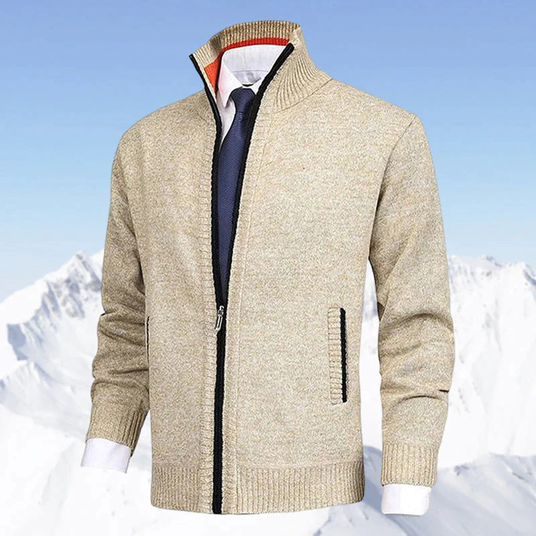 Herren Strickjacke mit Reißverschluss – Modernes Freizeit- und Business-Outfit
