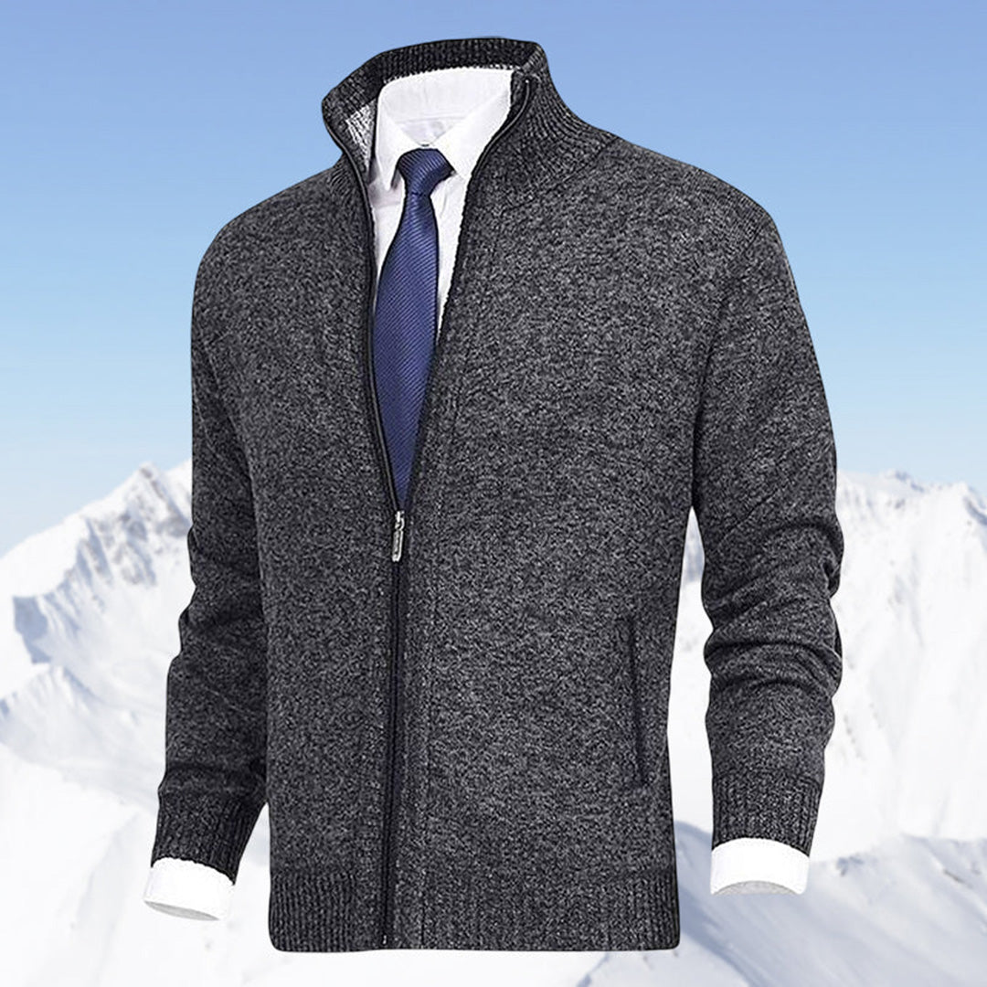Herren Strickjacke mit Reißverschluss – Modernes Freizeit- und Business-Outfit