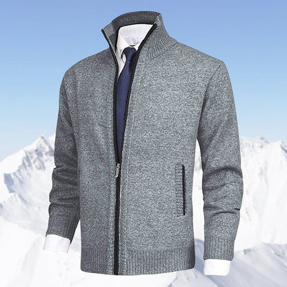 Herren Strickjacke mit Reißverschluss – Modernes Freizeit- und Business-Outfit