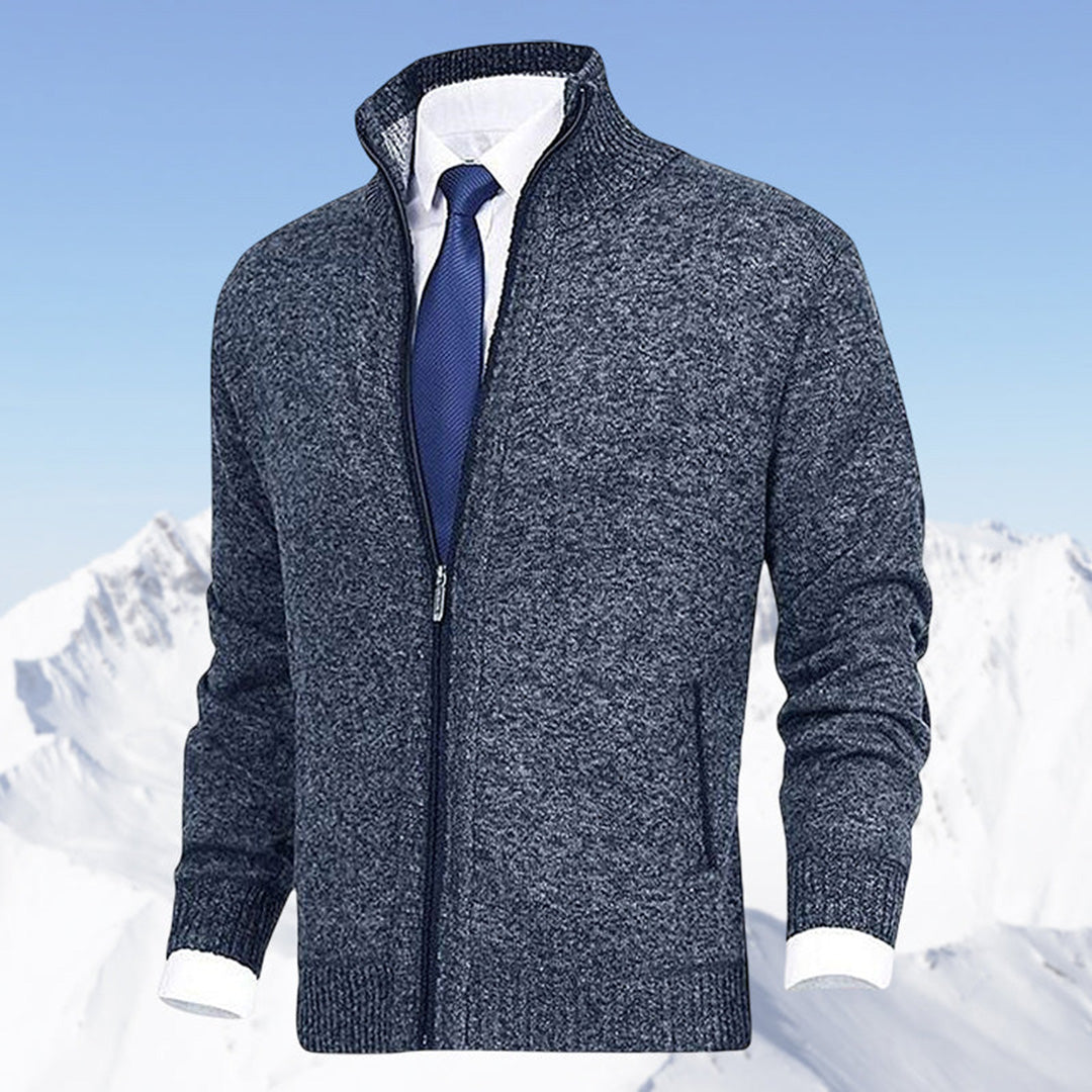 Herren Strickjacke mit Reißverschluss – Modernes Freizeit- und Business-Outfit