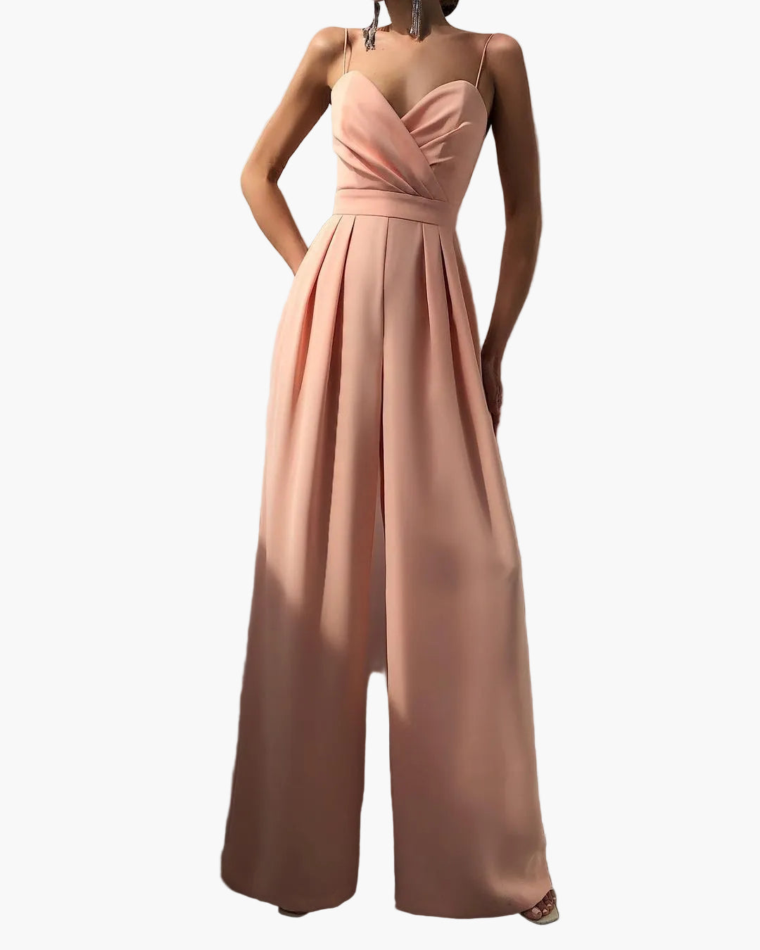 Mono elegante para mujer con pierna ancha para el día a día y ocasiones especiales