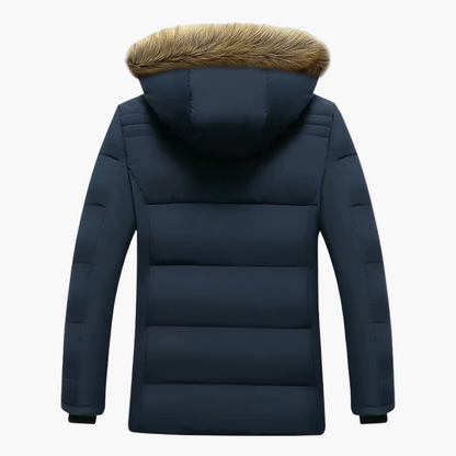 Herren Winterparka mit Kapuze und Kunstfell – Warm gefütterte Outdoorjacke für kalte Tage