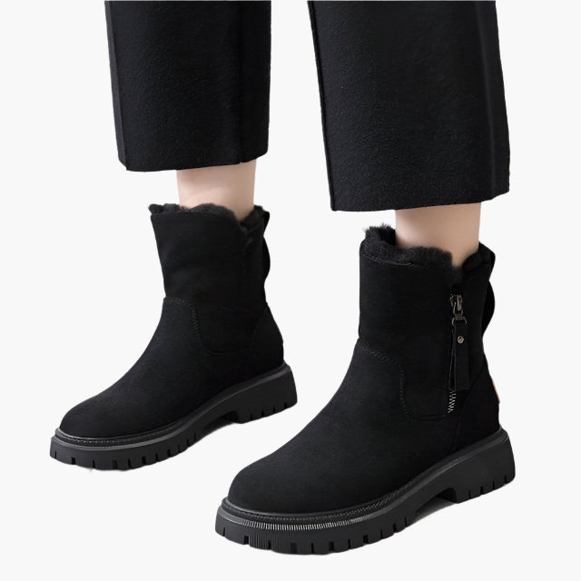 Botas de invierno para mujer con forro cálido – Botas outdoor de moda para días fríos