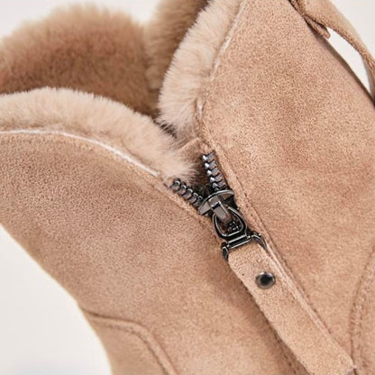Botas de invierno para mujer con forro cálido – Botas outdoor de moda para días fríos