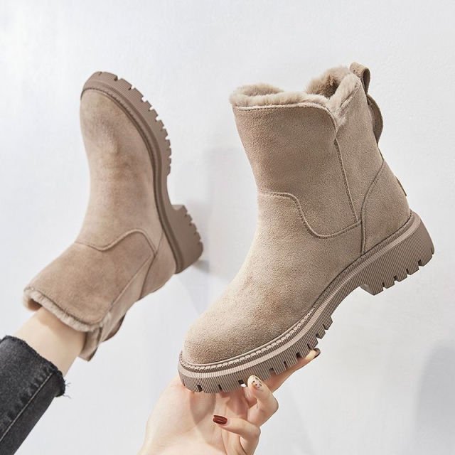 Botas de invierno para mujer con forro cálido – Botas outdoor de moda para días fríos