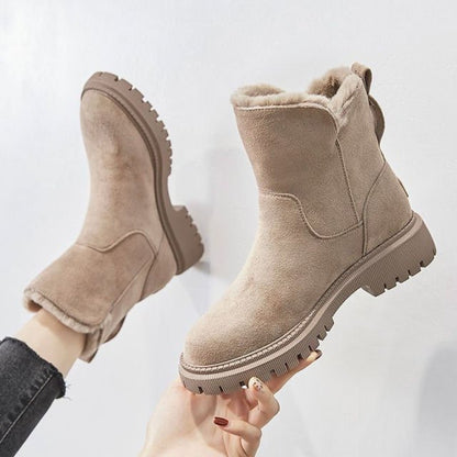 Botas de invierno para mujer con forro cálido – Botas outdoor de moda para días fríos