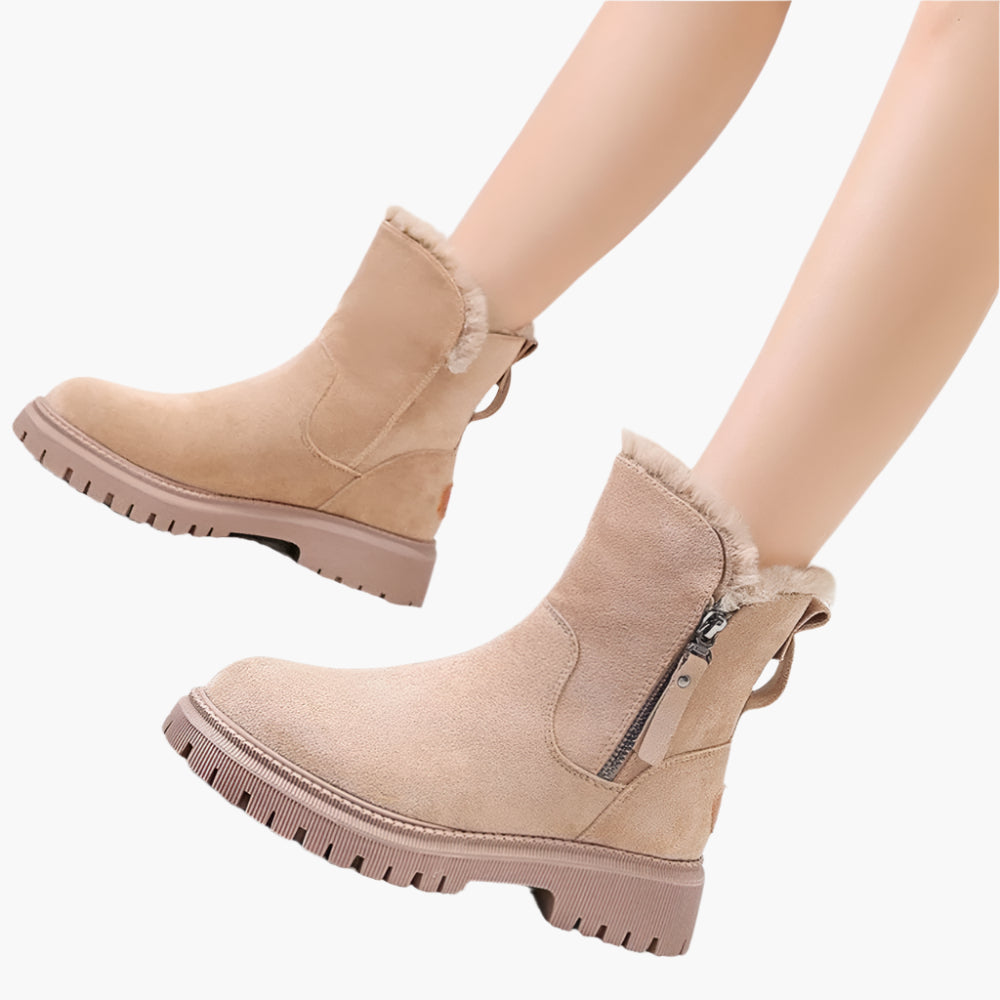 Botas de invierno para mujer con forro cálido – Botas outdoor de moda para días fríos