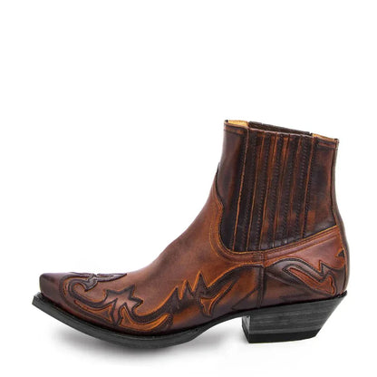 Botines western cowboy para hombre – Estilo western clásico para el día a día y ocasiones especiales