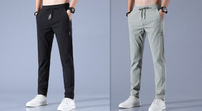 Herren Jogginghose Slim Fit mit Reißverschlusstaschen