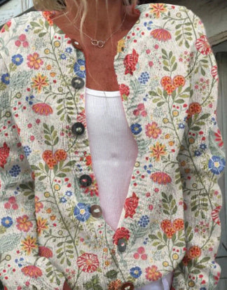 Amanda – 3D Digital Gedruckte Strickjacke für Damen