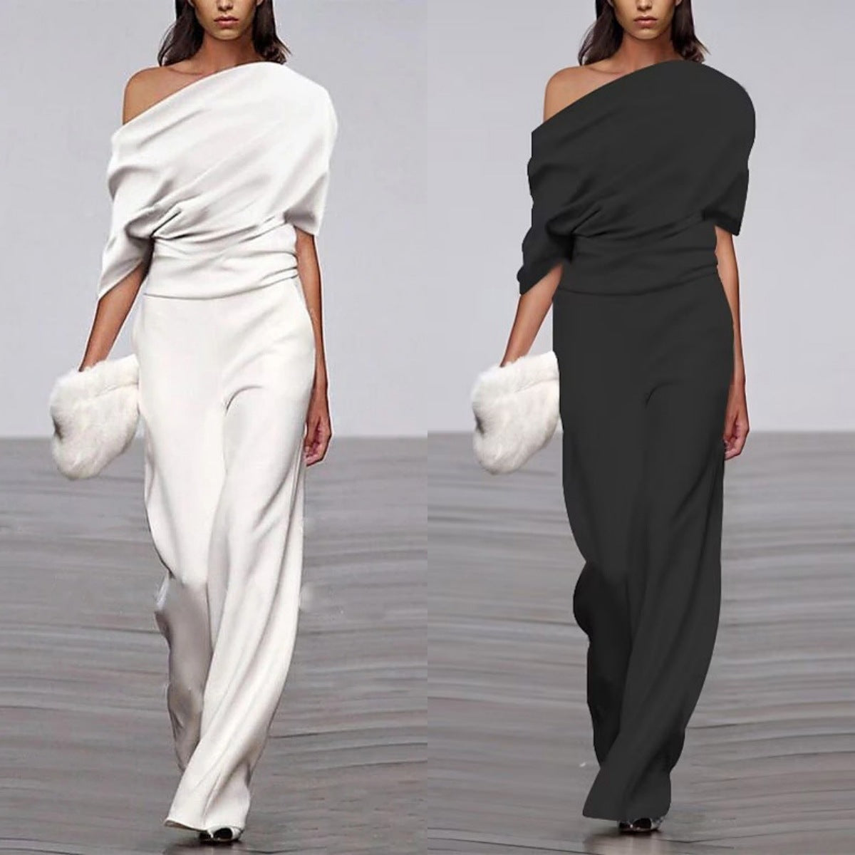 Lisa – Mono casual de corte amplio en color liso