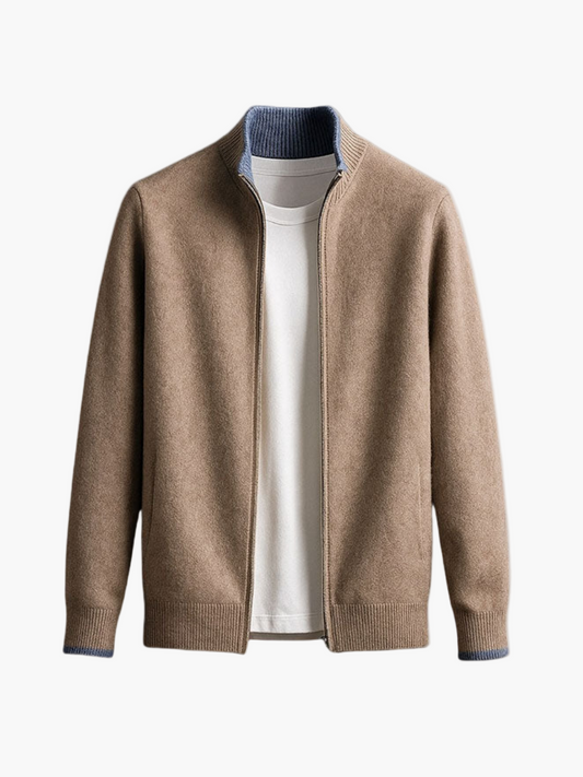 Herren Strickjacke im modernen Minimalstil – Vielseitig und elegant für Business & Freizeit