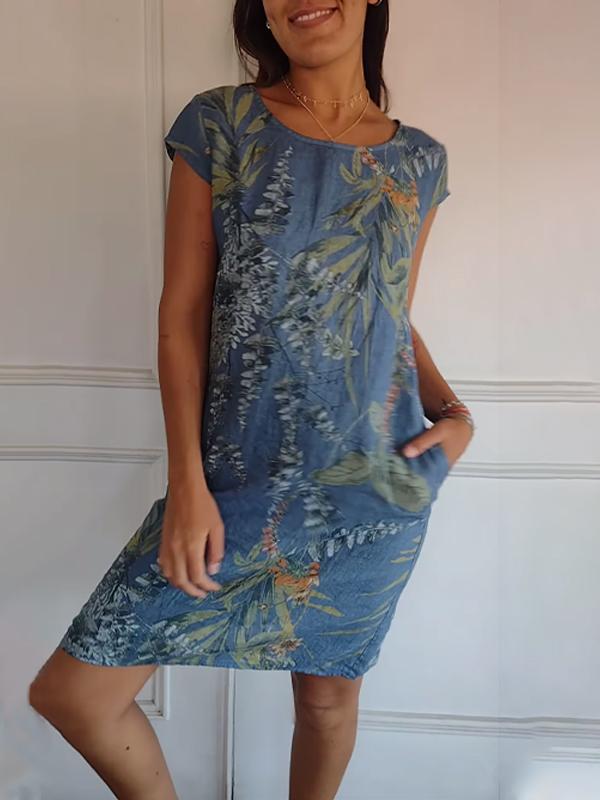 Vivian - Freizeitkleid mit Botanischem Druck