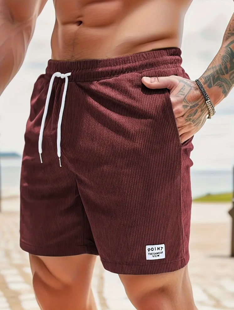 Herren Schnür-Cord-Shorts – Sportlich & Modisch für Freizeit und Fitness