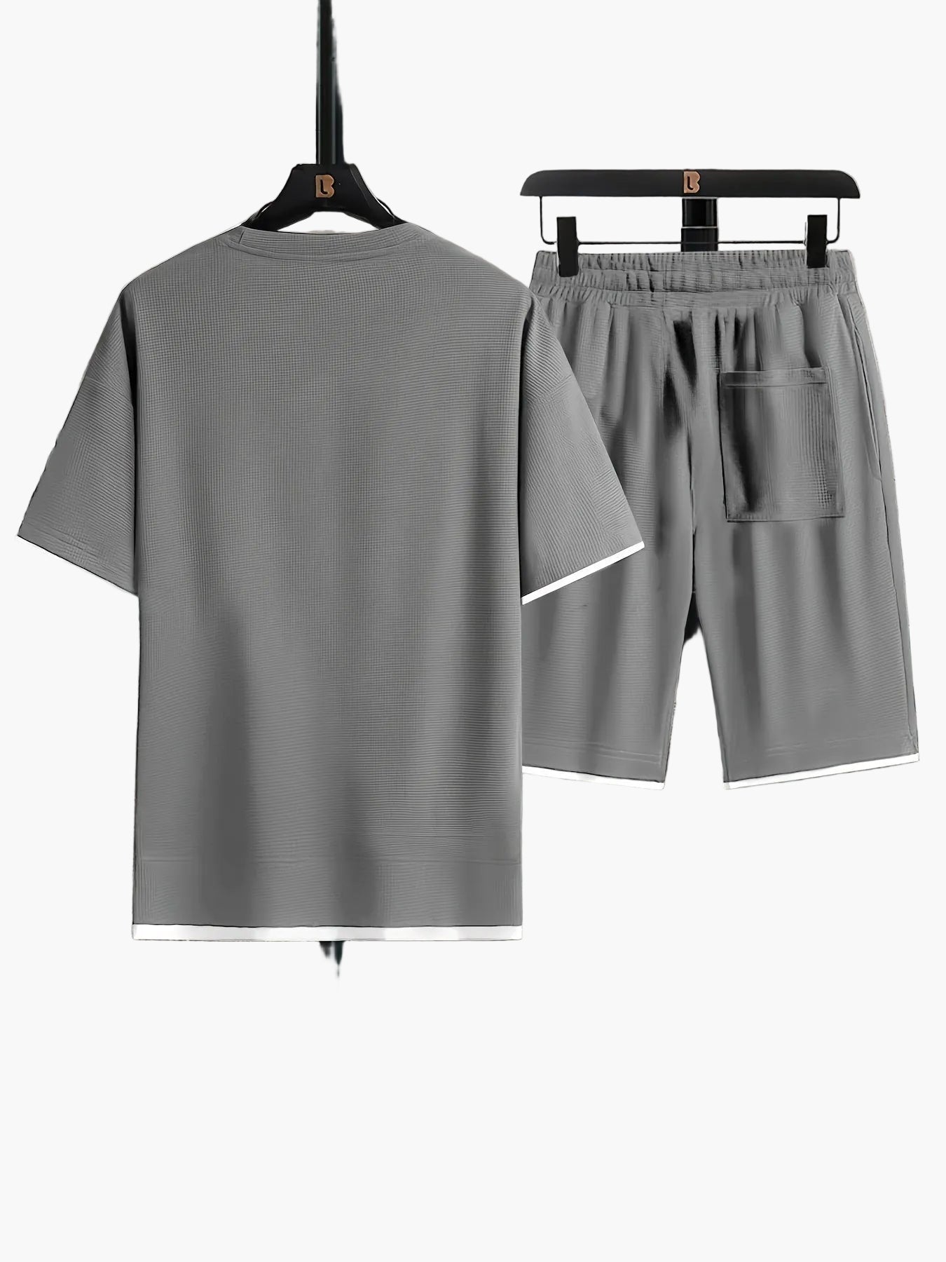 Herr Tvådelat fritidsset – Modernt T-shirt & shorts för vardag och lounge