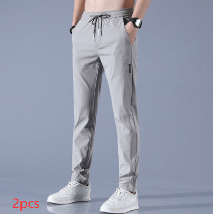 Herren Jogginghose Slim Fit mit Reißverschlusstaschen