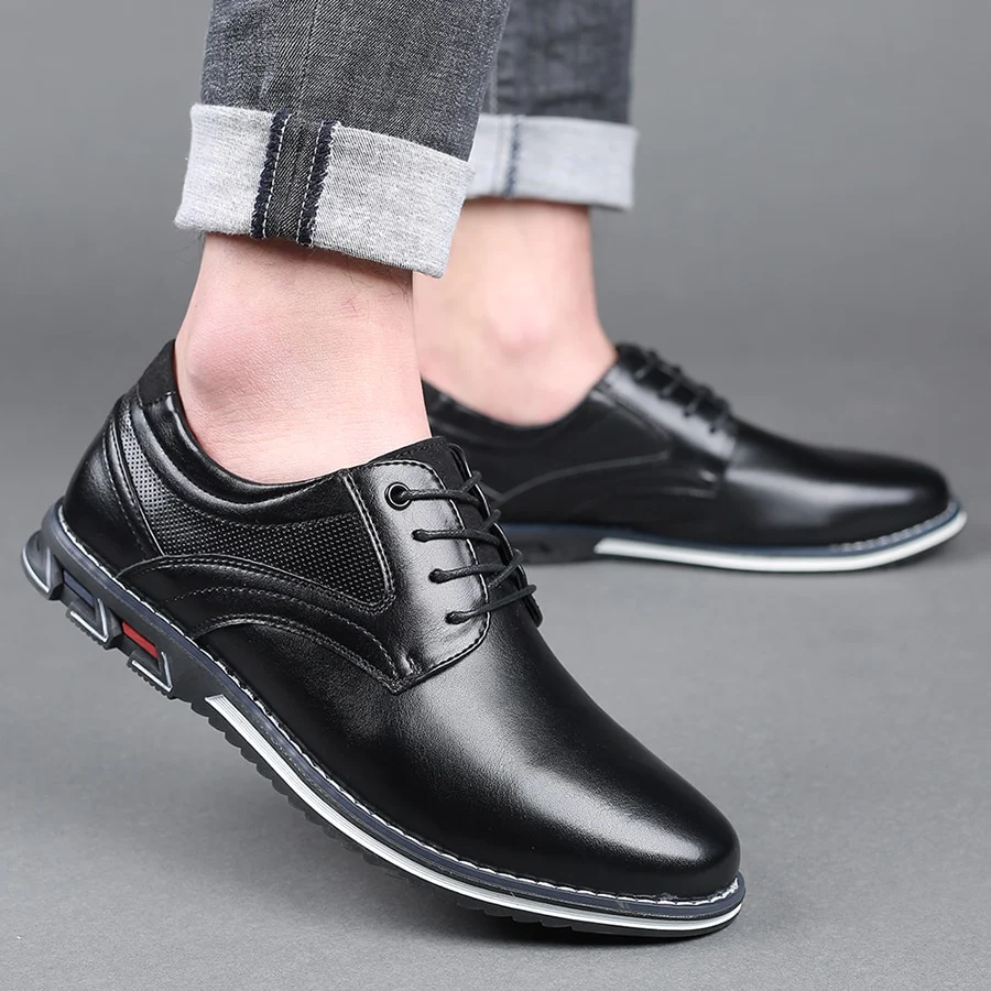 Herren Klassische Oxford-Schuhe aus veganem Leder in Braun – Eleganz trifft auf sportliches Design