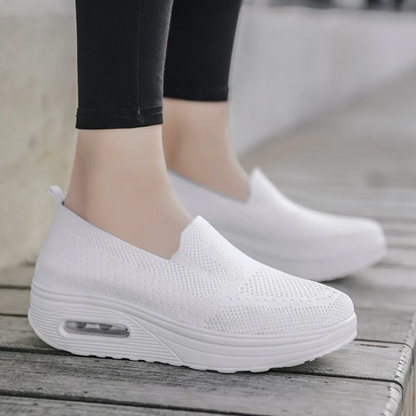 Damen Bequeme Slip-On Sneaker für Alltag und Steharbeit – Orthopädische Komfortschuhe