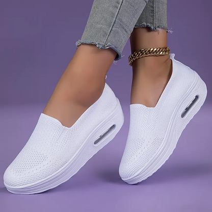 Damen Bequeme Slip-On Sneaker für Alltag und Steharbeit – Orthopädische Komfortschuhe