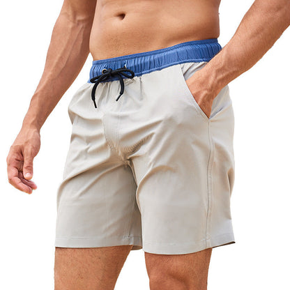Herr Badeshorts med innerficka – Sportiga strandshorts med praktisk smartphone-ficka