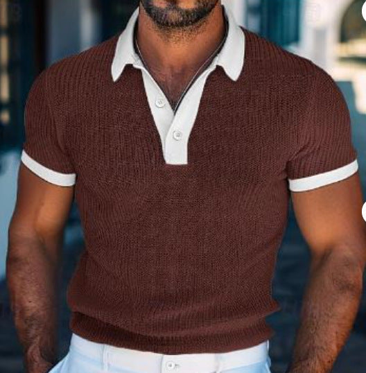 Nicholas – Kurzarm Herren Poloshirt in Mode Weiß