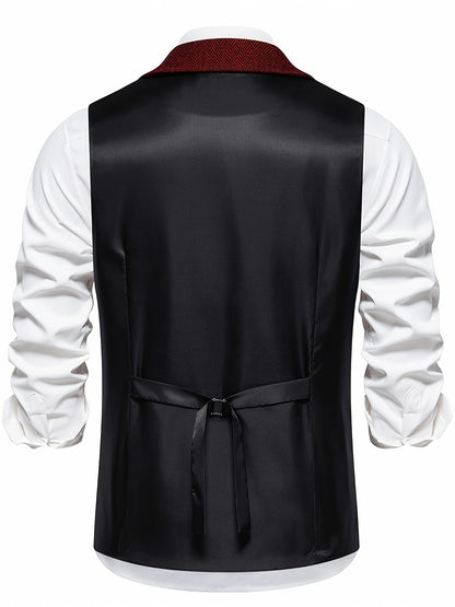 Chaleco vintage de negocios para hombre – Elegante, clásico, para oficina y celebraciones