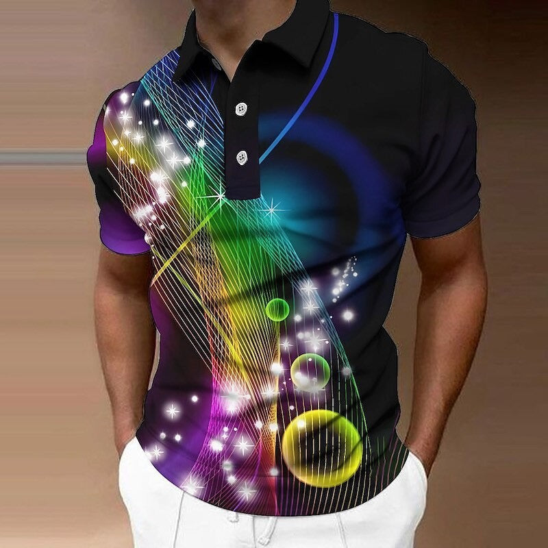 Doug – T-shirt a maniche corte con stampa digitale 3D e motivo barca a vela