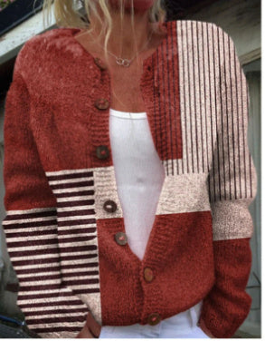 Amanda – 3D Digital Gedruckte Strickjacke für Damen