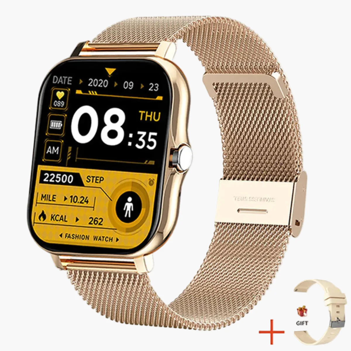 Smartwatch para mujer con funciones de fitness, salud y redes sociales – Reloj elegante para uso diario y deporte
